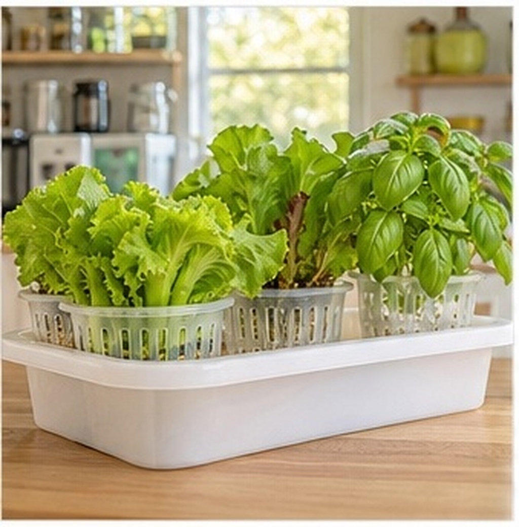 Plant Pot - 4 Adet Hidroponik Sebze Yetiştirme İçin