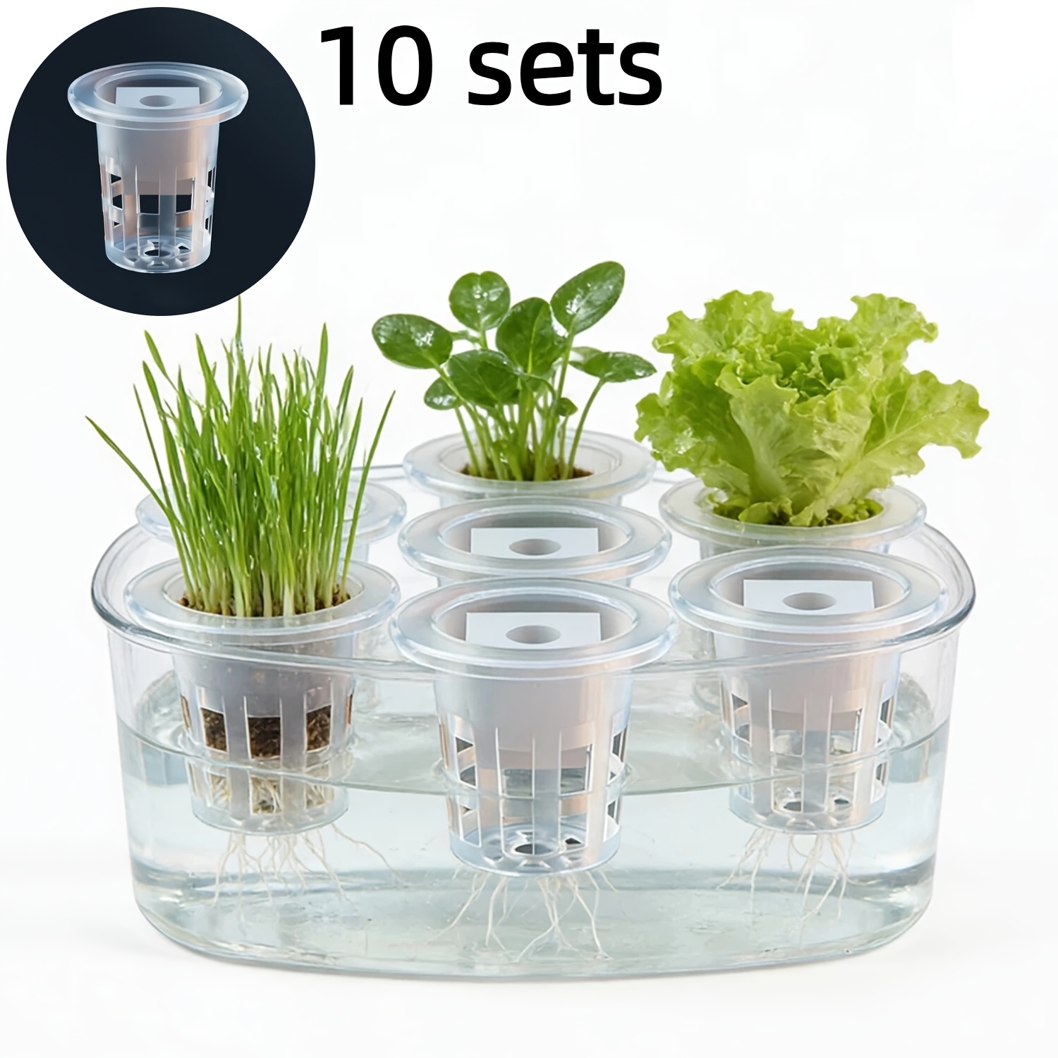 Seed Starter Tray - 10 adet Topraksız Fide Sepeti Seti