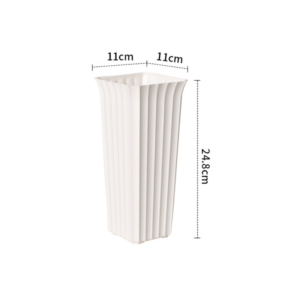 Vertical Planter - Modern Siyah Beyaz Çiçek Vazo Plastik