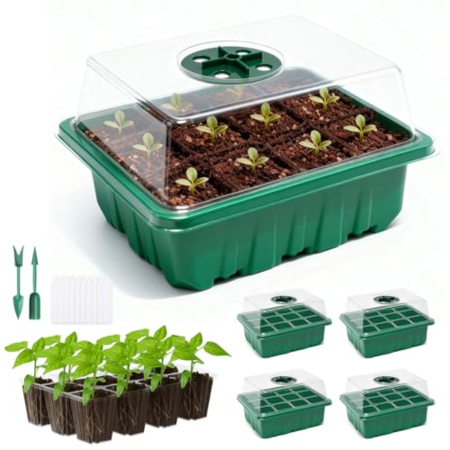 Seed Starter Tray - 5'li Paket Nem Kubbeli Tohum Başlangıç