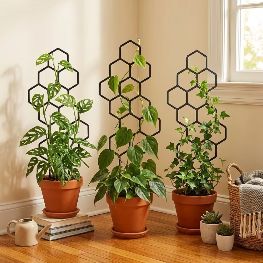 Indoor Herb Garden - Petek Tasarımlı Bitki Çardağı Paslanmaz Plastik