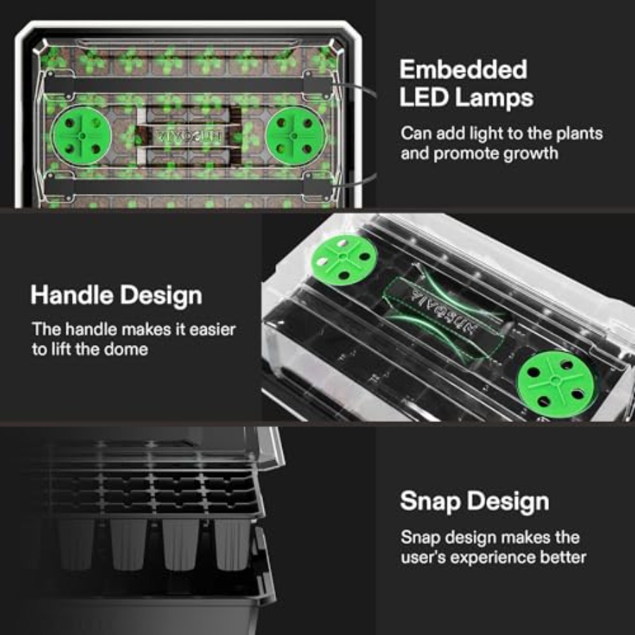 İç mekan bahçeciliği için 6'lı - Seed Starter Tray incelemesi ve fiyatı