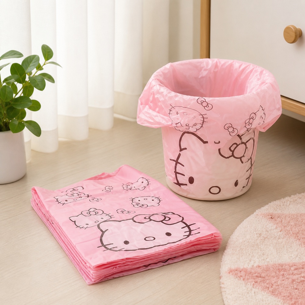 Pembe Karikatür Kedi Baskılı Y - Compost Bin incelemesi ve fiyatı