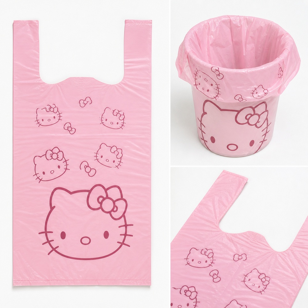 Pembe Karikatür Kedi Baskılı Y - Compost Bin incelemesi ve fiyatı
